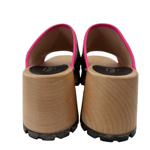 Hasbeens Open Toe Zebra Clogs Womens Size 38 New No Box Sweden Swedish 7.5 US - Picture 7 of 8